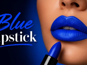 Blue lipstick