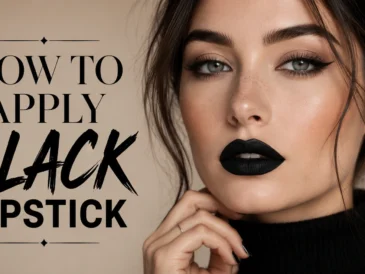 How to apply black lipstick