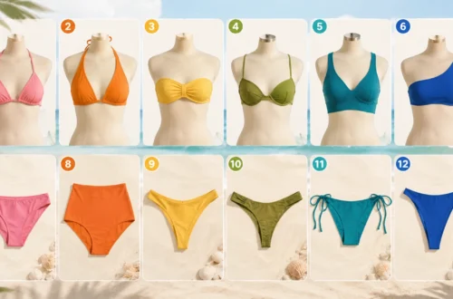 Types of Bikini Tops and Bottoms