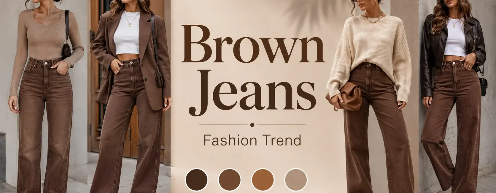Brown Jeans Fashion Trend