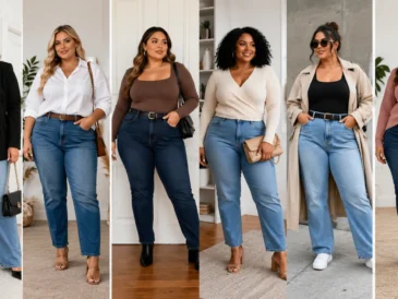 Flattering plus size jeans styling guide for women