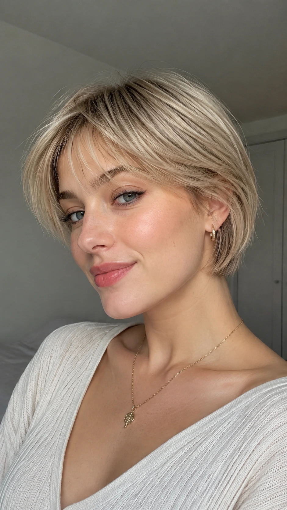 Softly Lit Blonde Portrait