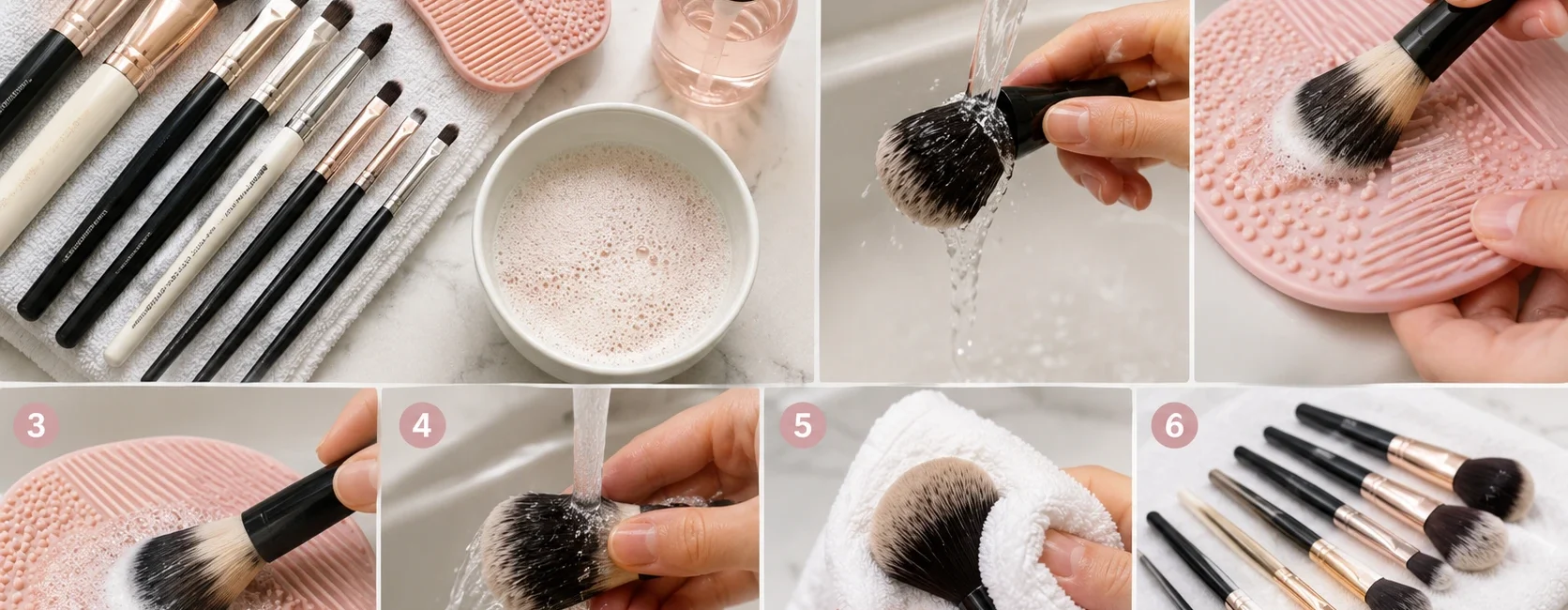 How to Clean Makeup Brushes