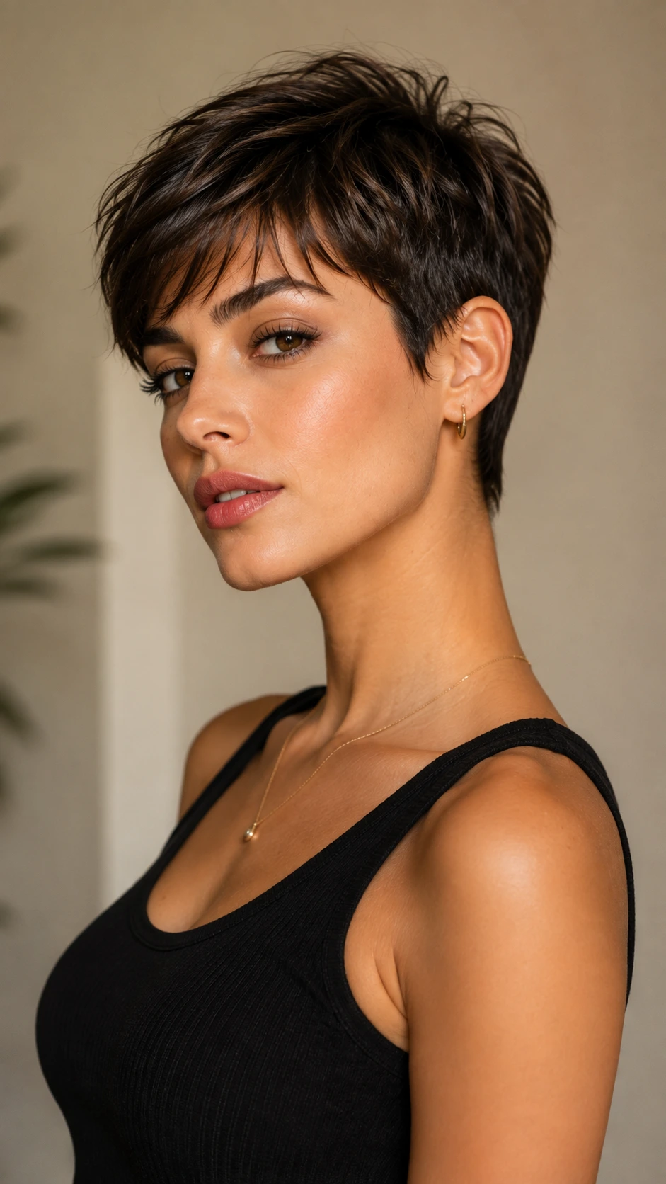 Pixie Portrait with Gold Accents