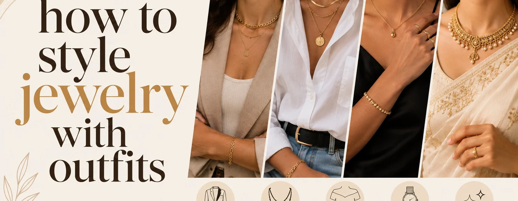 how to style jewelry with outfits