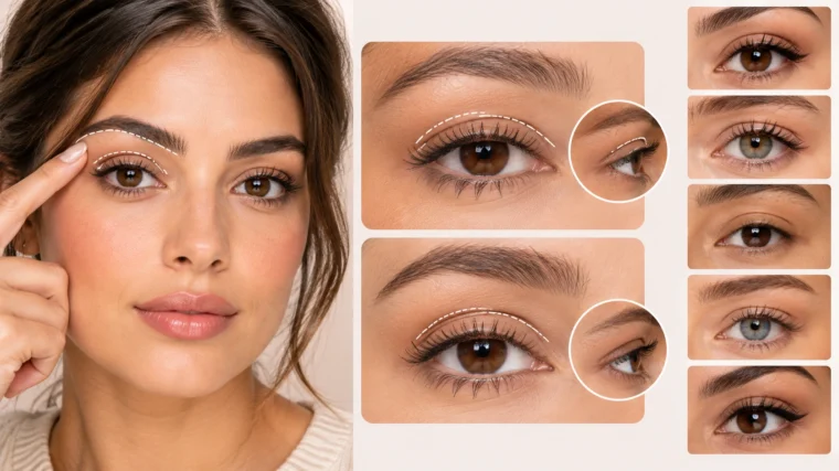 Hooded Eyes Shape Beauty