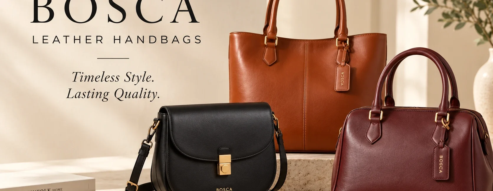 Bosca Leather Hand bags