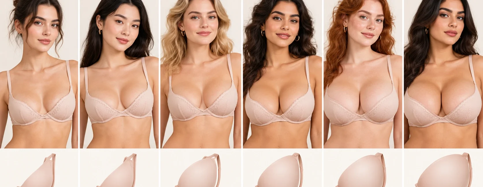 Lingerie Cup Size Comparison Chart