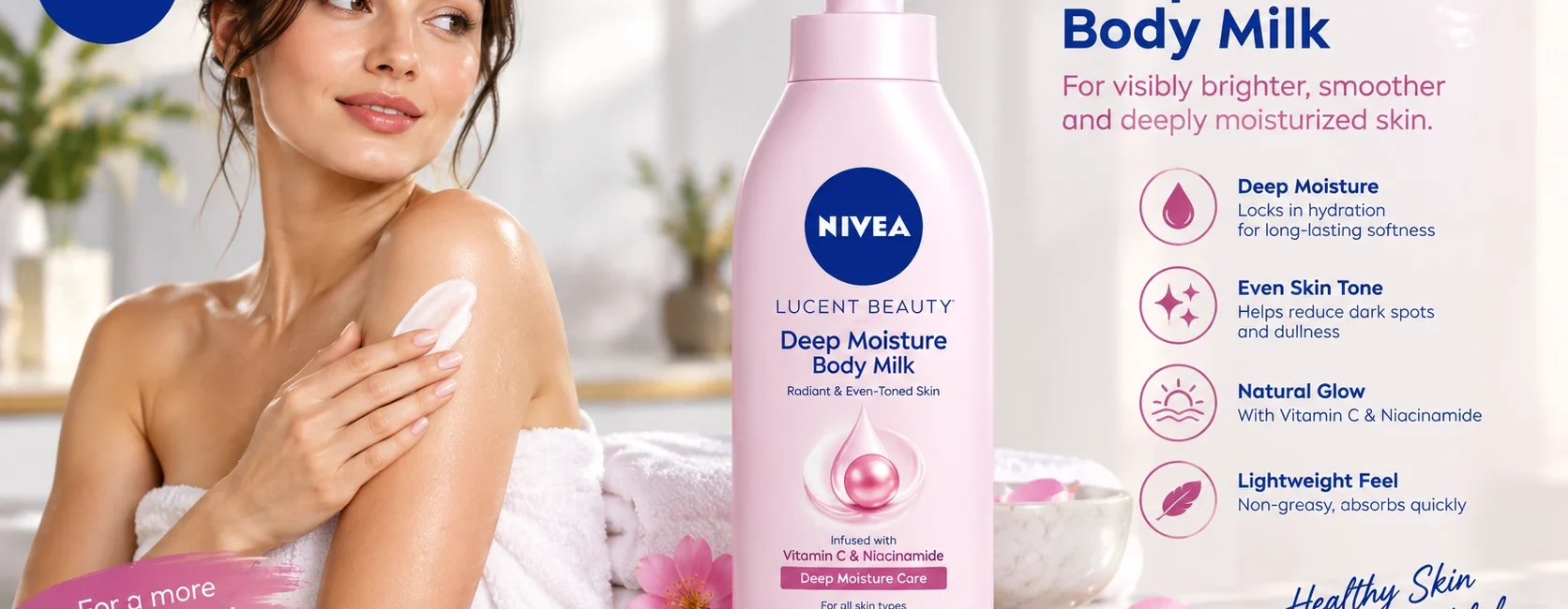 Nivea Lucent Beauty Deep Moisture Body Milk
